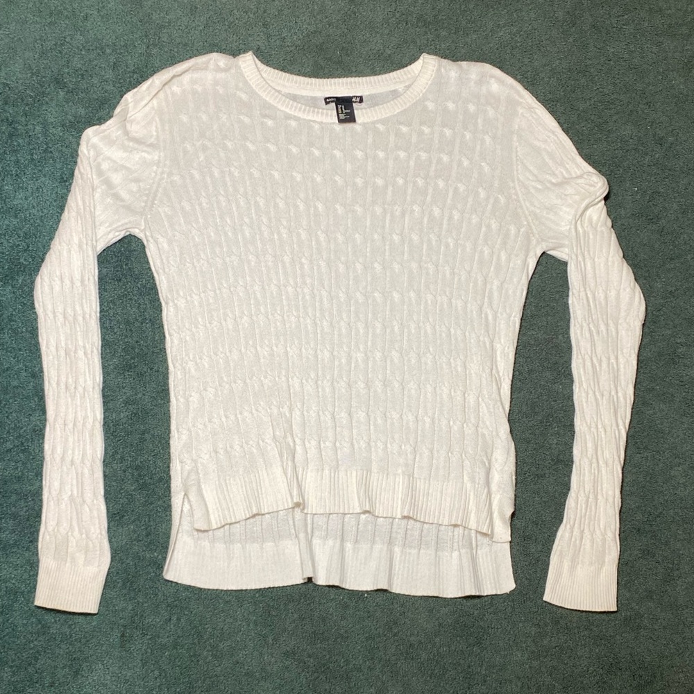 Basic White Sweater